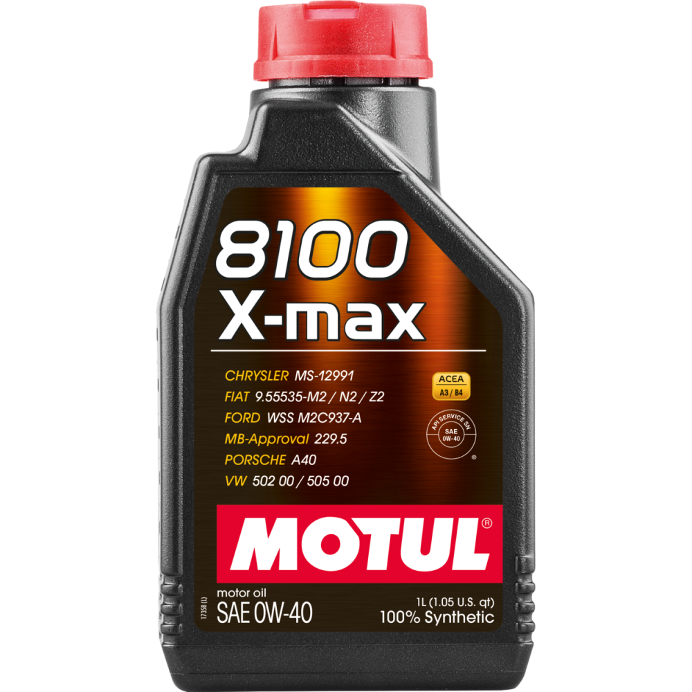 8100 X-MAX 0W-40 FULLY SYNTHETIC ENGINE OIL